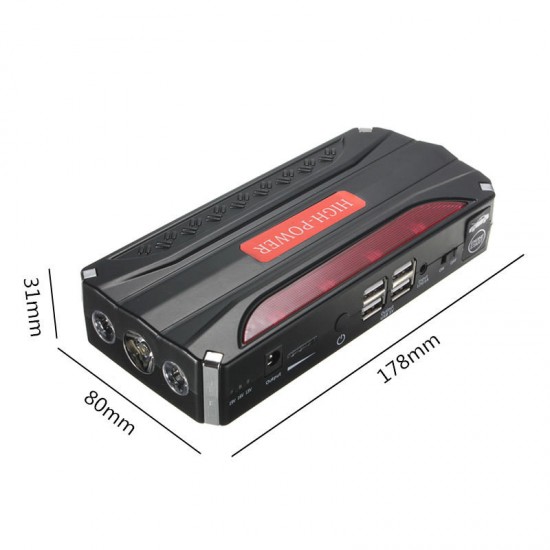 16800mAh Multi-Function Car Jump Starter Booster Emergency Power Bank Charger