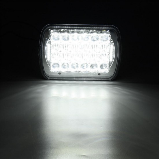 1pcs 6X7" 5D DC10-30V 72W IP67 LED Headlights Lamp Bulb Hi/Low Beam DRL for Truck Boat SUV