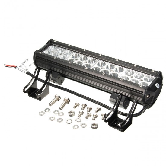 12Inch 72W LED Work Light Bar Spot Flood Combo Beam 6000K for Off Road 4X4 ATV 4WD UTE