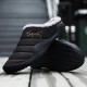 Men Daily Soft Home Warm Plush Lining Slippers