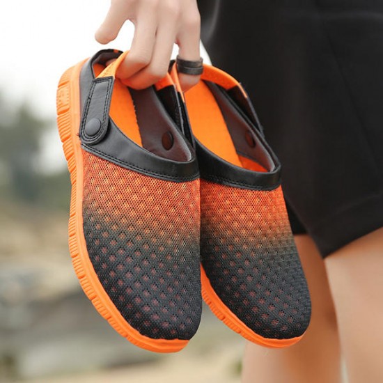 Men Mesh Beach Outdoor Slip On Comfortable Flats Sandals Slipper Shoes