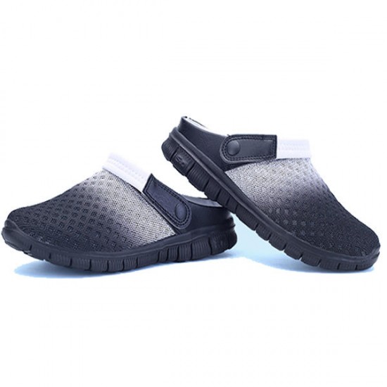 Men Mesh Beach Outdoor Slip On Comfortable Flats Sandals Slipper Shoes