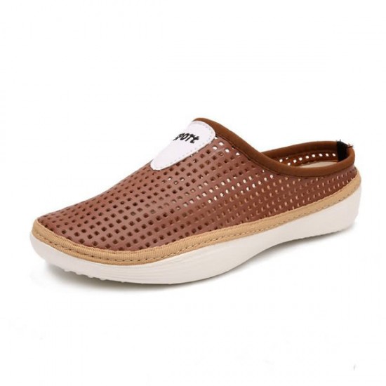 Men Mesh Slip On Sandals Breathable Cool Slippers