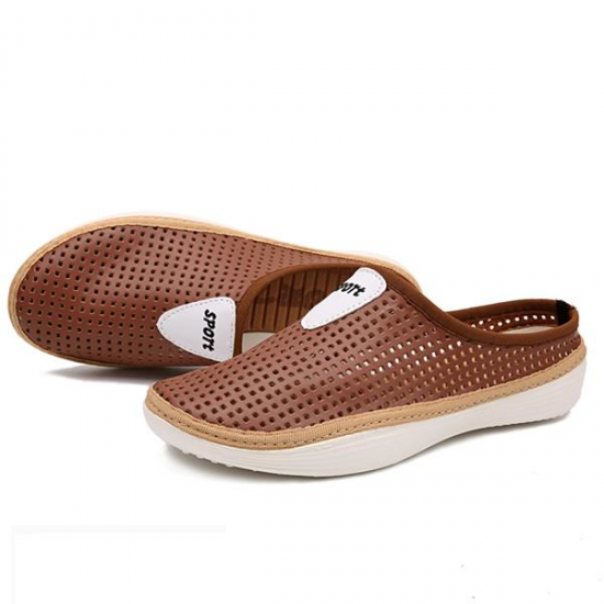 Men Mesh Slip On Sandals Breathable Cool Slippers