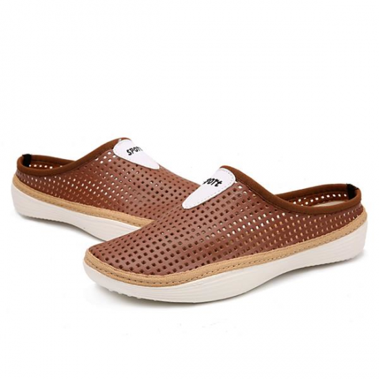 Men Mesh Slip On Sandals Breathable Cool Slippers