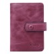 12 Card Slots Women Genuine Leather Minimalist Elegant Short Wallet Card Holder Purse