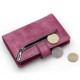 12 Card Slots Women Genuine Leather Minimalist Elegant Short Wallet Card Holder Purse