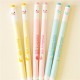 0.5mm Black Ink Erasable Gel Pen Roller Ball Pen Korean Cartoon Happy Smile