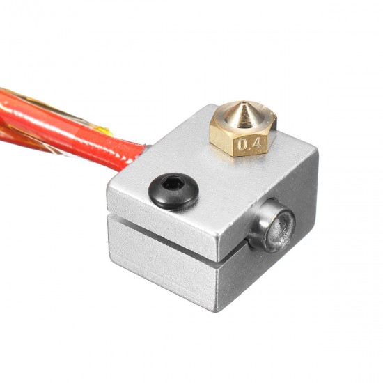 1.75mm/3.0mm Fialment 0.4mm Nozzle Upgraded Dual Head Extruder Kit for 3D Printer