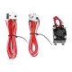 1.75mm/3.0mm Fialment 0.4mm Nozzle Upgraded Dual Head Extruder Kit for 3D Printer