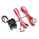 1.75mm/3.0mm Fialment 0.4mm Nozzle Upgraded Dual Head Extruder Kit for 3D Printer