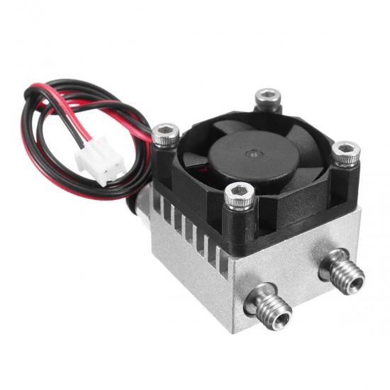 1.75mm/3.0mm Fialment 0.4mm Nozzle Upgraded Dual Head Extruder Kit for 3D Printer