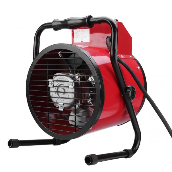 5kw 380v Industrial Electric Heater Fan Heavy Duty Air Heater Adjustable Warm Air Blower