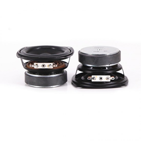 2Pcs 3 Inch Full Range Speaker Unit 4 Ohm 22W Home Bookshelf Speaker DIY Portable Loudspeaker Tweeter