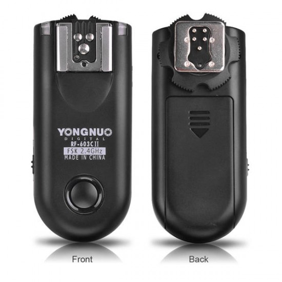 YONGNUO RF-603 II C1 Flash Trigger 2 Transceivers Set Shutter Release for Canon DSLR Camera