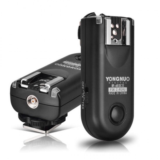 YONGNUO RF-603 II C1 Flash Trigger 2 Transceivers Set Shutter Release for Canon DSLR Camera