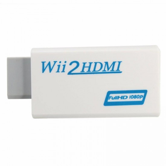 Wii to HD Output Upscaling Converter with 3.5mm Audio Adapter 1080P