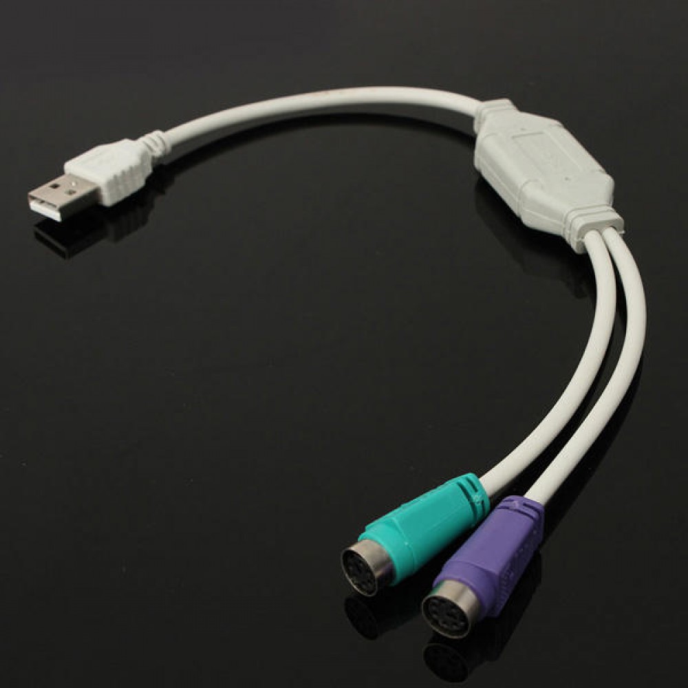 USB Male To PS2 Female Cable Adapter Converter Use For Keyboard Mouse