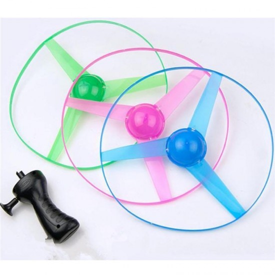 Boomerangs Flying Saucer Helicopter UFO Spin LED Light Outdoor Novelties Toys