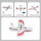 Attop P01 RTF Airplane 400mm Wingspan 2.4GHz 3CH RC Aircraft Remote Controlled Fixed Wing Plane Aircraft Outdoor Toy Trainer