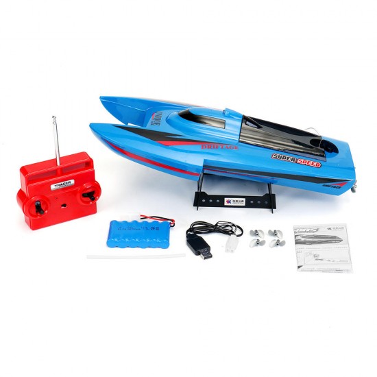 CT3352 39.5CM 27 40MHZ 3CH Rc Boat Blue Red Super Speed Toy With Water Removal Function