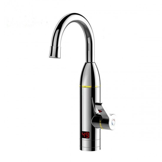 220V 3kW Instant Electric Hot Faucet Fast Water Heater Bathroom Kitchen Tap LED Display