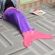 124x104cm Flannel Mermaid Tail Blanket Super Soft Sofa Home Office Bed Mat Sleep Bag