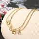 JASSY® Women Gold Plated Anallergic Fashion Foot Chain Zircon Coin Pendant Anklet Bracelet Best Gift