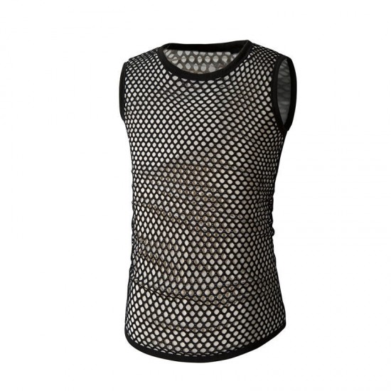 Mens Mesh Rapid Perspiration Breathable Tank Tops Quick Drying Running Sport Workout Vest