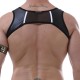 Mens Sexy Leather Mesh Breathable Underwear Vest