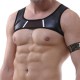 Mens Sexy Leather Mesh Breathable Underwear Vest