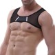 Mens Sexy Leather Mesh Breathable Underwear Vest