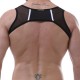 Mens Sexy Leather Mesh Breathable Underwear Vest