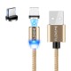 FLOVEME Micro USB LED Magnetic Braided Fast Charging Data Cable 2m For Redmi Note 5 Note 6 Pro S7