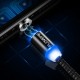 FLOVEME Micro USB LED Magnetic Braided Fast Charging Data Cable 2m For Redmi Note 5 Note 6 Pro S7