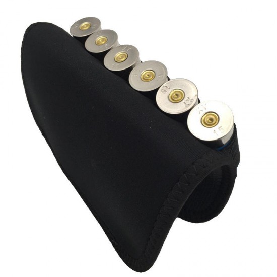 6 Rounds Reload Strip Shotgun Bullet Dump Pouch Holder Ammo Carrier Buttstock Cheek Bag For Hunting Gun Accessories