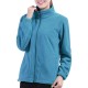 Women Brief Zipper Turtleneck Long Sleeve Fleece Thermal Outdoor Coat