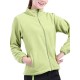 Women Brief Zipper Turtleneck Long Sleeve Fleece Thermal Outdoor Coat