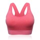 Fitness Quick Drying Striped Sports Bra Shockproof Hollow Back Running Bra Top