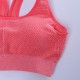 Fitness Quick Drying Striped Sports Bra Shockproof Hollow Back Running Bra Top