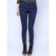 New Fashion Pencil Pants Retro Elastic Slim Blue Long Denim Jeans