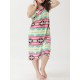 Plus Size Soft Multi-way Wear Printed Swimwear Cover-Ups Beach Sun Protection Clothing