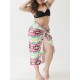 Plus Size Soft Multi-way Wear Printed Swimwear Cover-Ups Beach Sun Protection Clothing