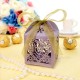 10PCS Heart Pattern Ribbon Laser Cut Hollow Out Wedding Candy Box Gift Chocolate Storage