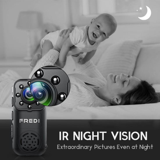 FREDI IP Camera 2.0MP 1080P HD Wireless Mini WIFI Camera P2P Infrared Night Vision Security Camera Mini Surveillance CCTV Camera