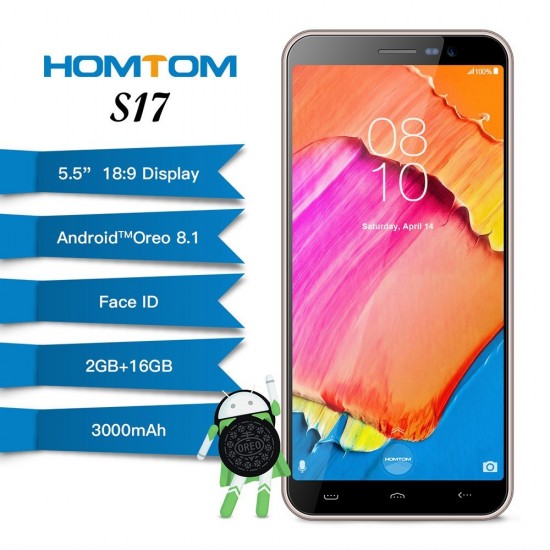 Homtom S17 3G Smartphone 2GB RAM 16GB ROM