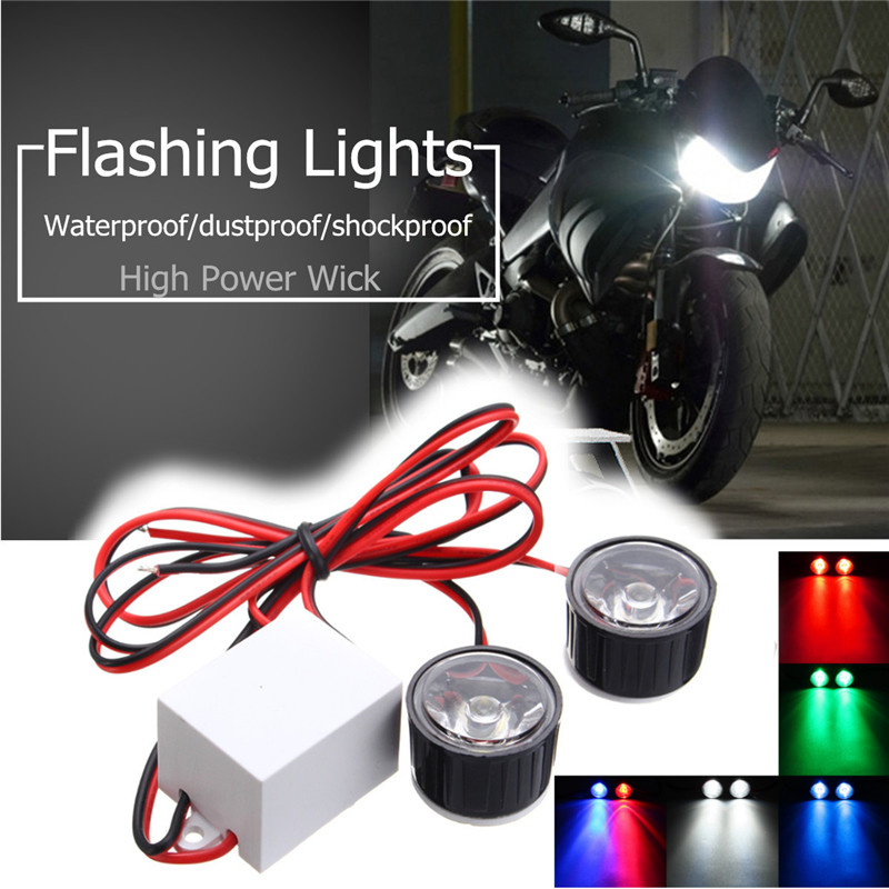 12V-80V-Motorcycle-LED-Round-Burst-Flash-Strobe-Car-Eagle-Eye-Lights-Red-Blue-White-1421151