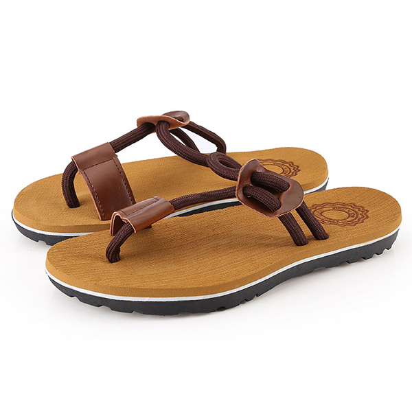 Men-Casual-Soft-Sole-Stylish-Clip-Toe-Slippers-Beach-Shoes-1289278