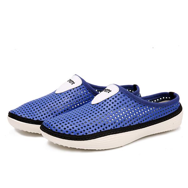 Men-Mesh-Slip-On-Sandals-Breathable-Cool-Slippers-1135134