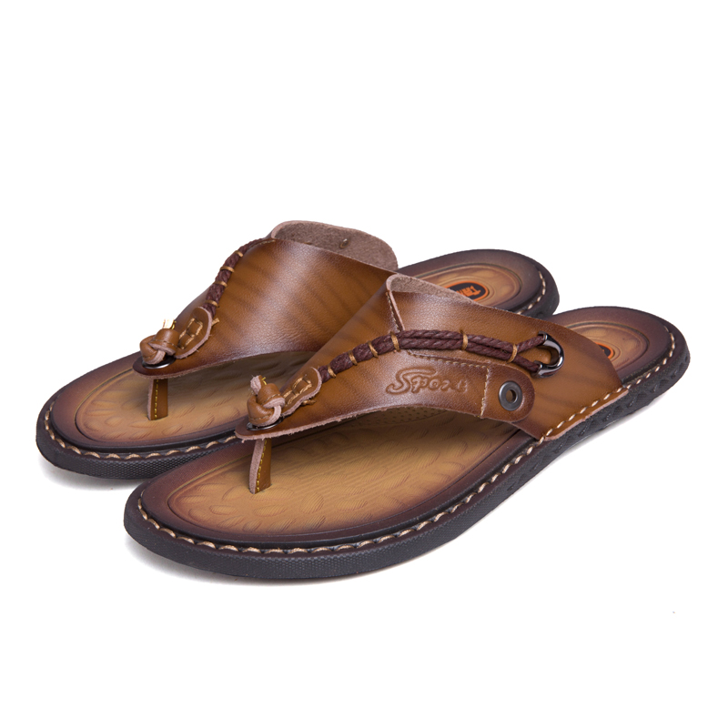 Men-Soft-Casual-Genuine-Leather-Beach-Clip-Toe-Slippers-1446665